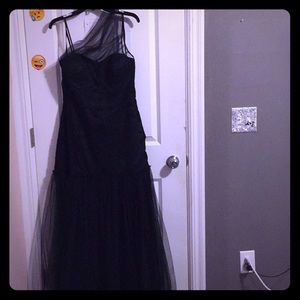 Black long prom dress